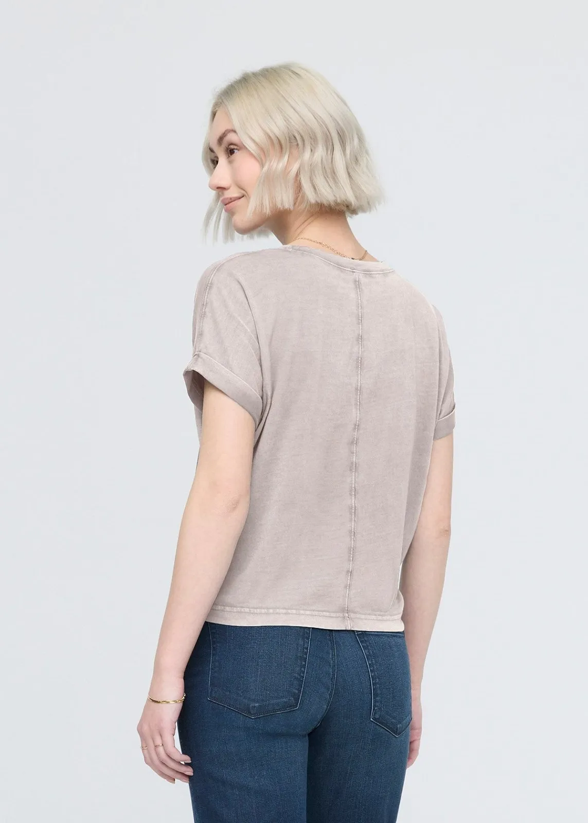 PurePima Vintage Dolman Tee - Washed Stone sold by DUER product image thumbnail 4