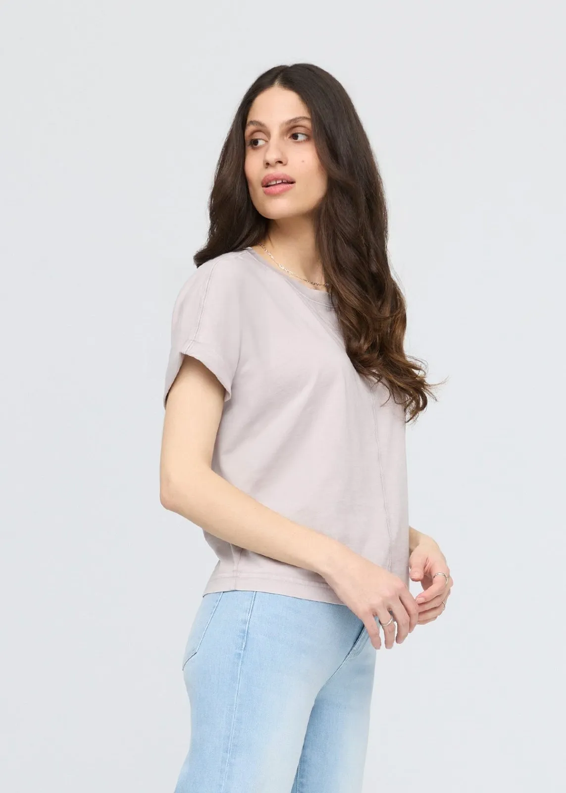 PurePima Vintage Dolman Tee - Washed Ash sold by DUER product image thumbnail 3