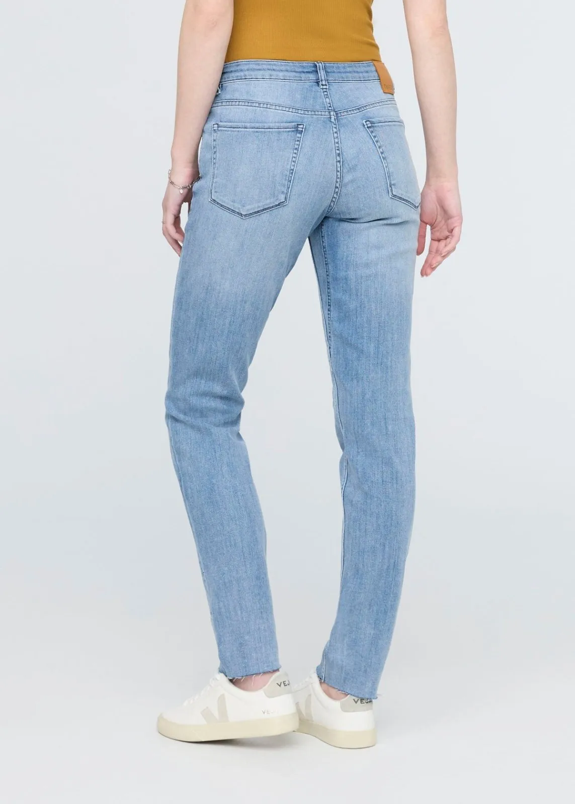 Performance Denim Girlfriend - Hazy Blue (raw hem) sold by DUER product image thumbnail 4