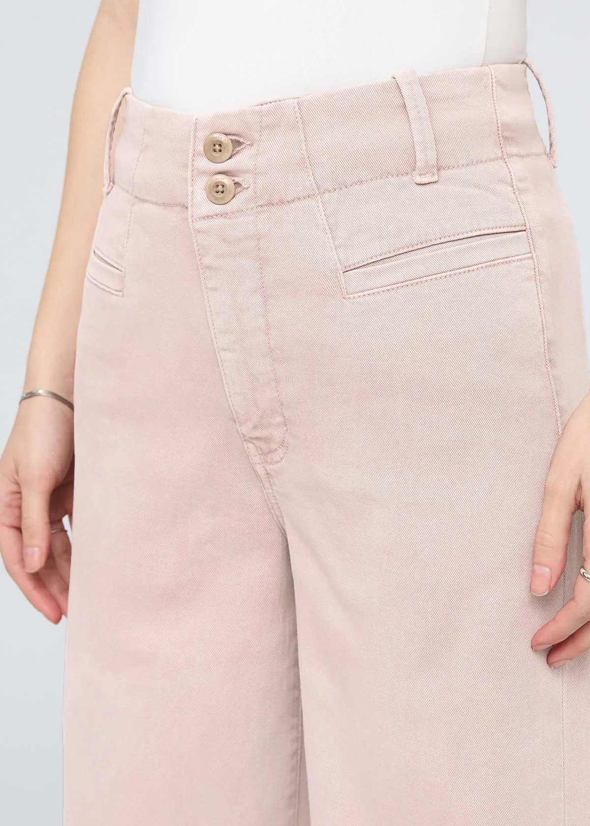 LuxTwill High Rise Trouser - Soft Rose sold by DUER product image thumbnail 5