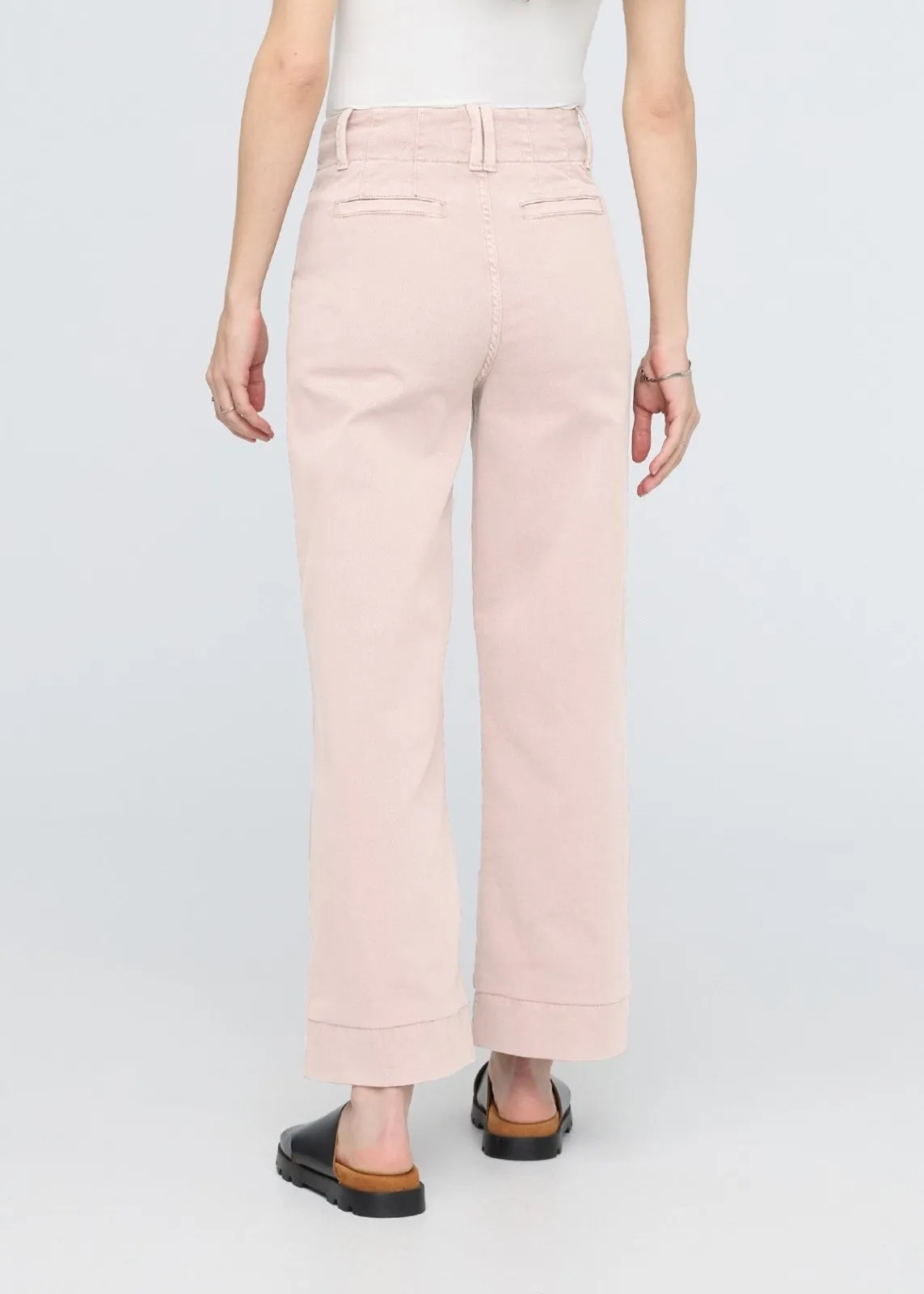 LuxTwill High Rise Trouser - Soft Rose sold by DUER product image thumbnail 4