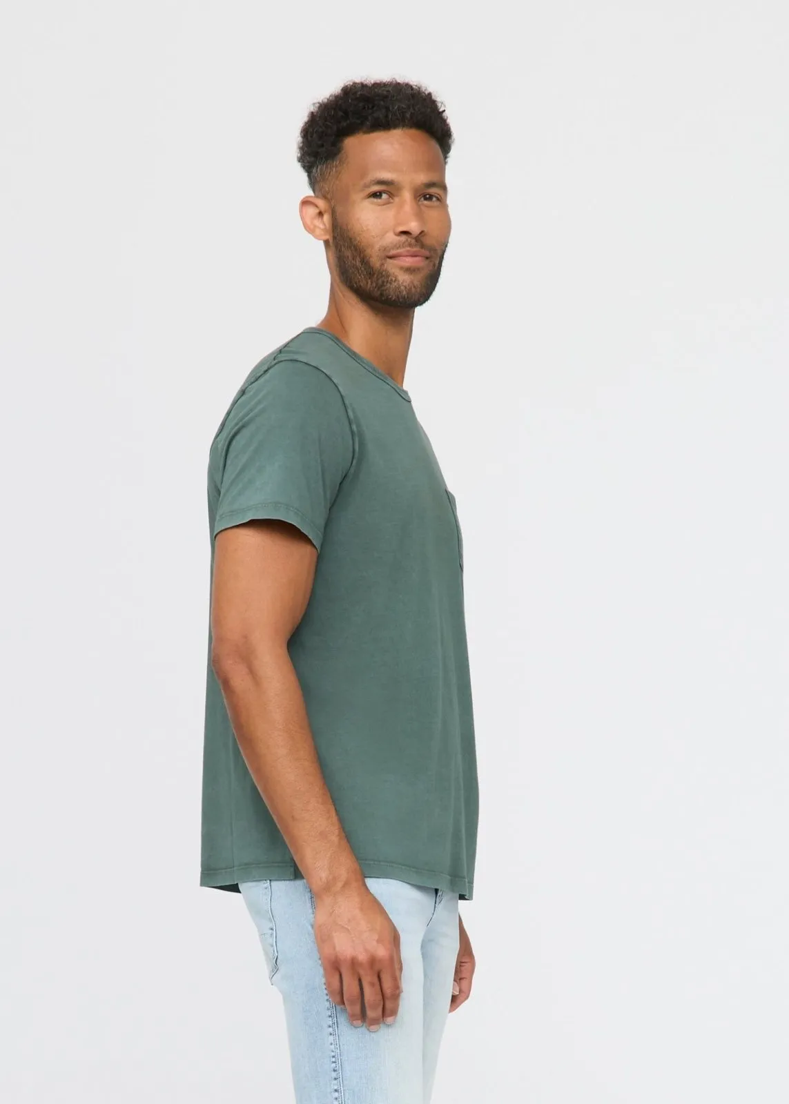 PurePima Vintage Pocket Tee - Washed Peat sold by DUER product image thumbnail 3