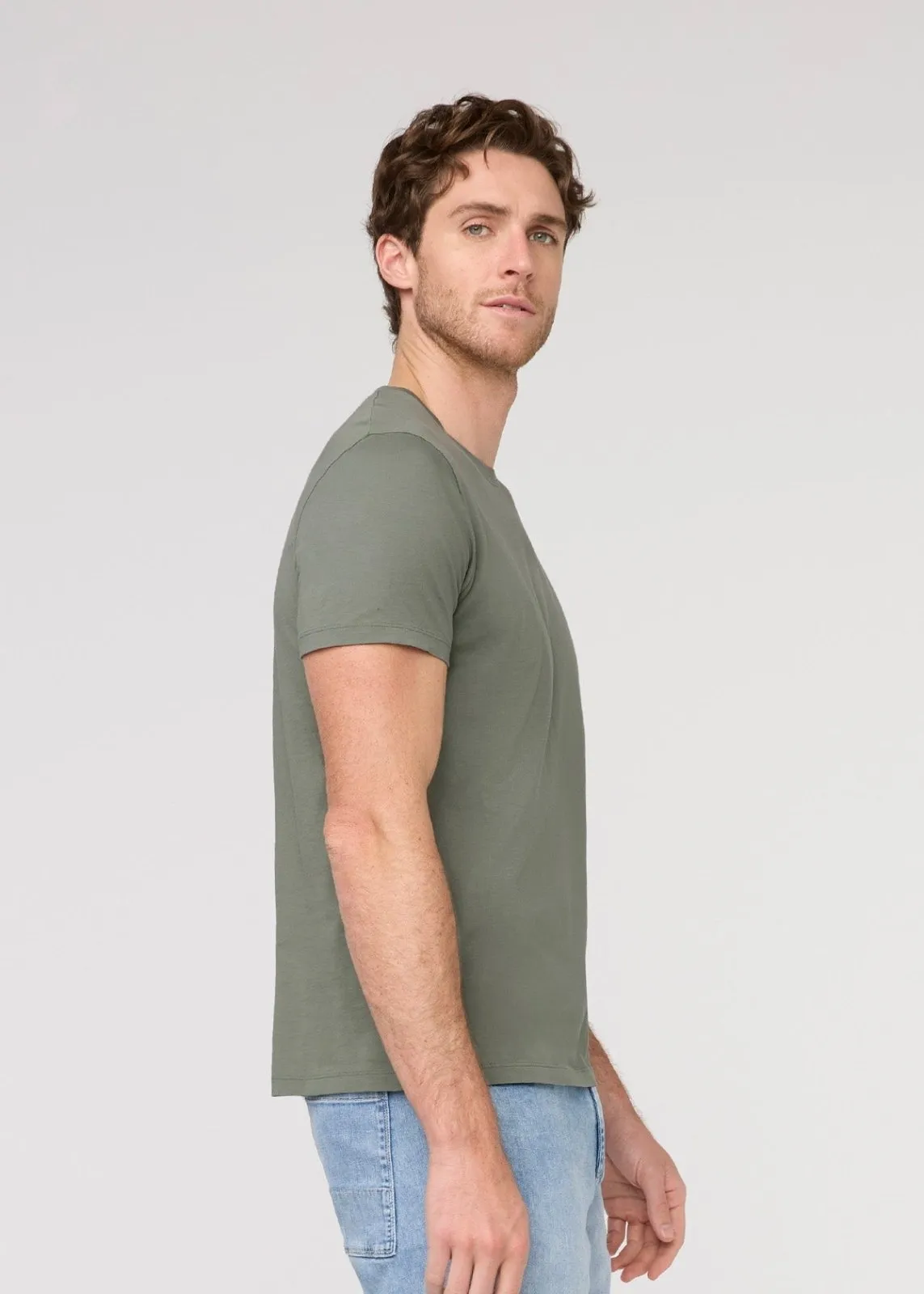 PurePima Only Tee - Thyme sold by DUER product image thumbnail 3