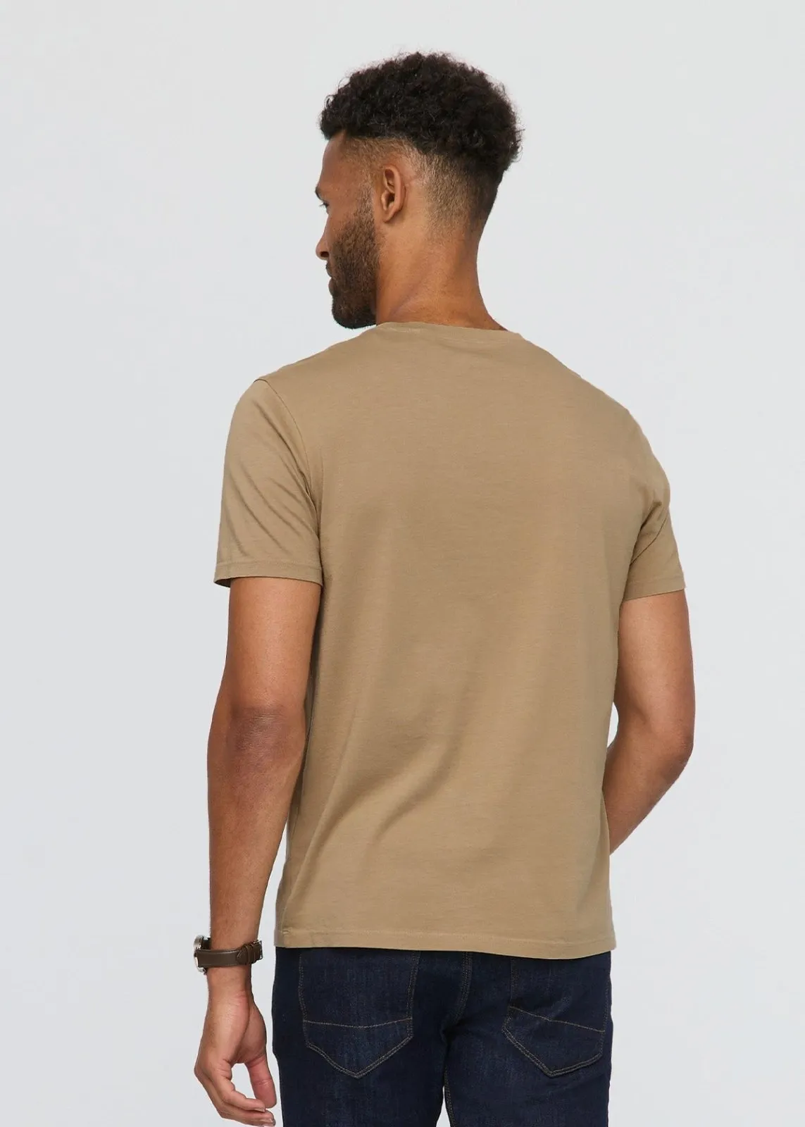 PurePima Only Tee - Desert Khaki sold by DUER product image thumbnail 4
