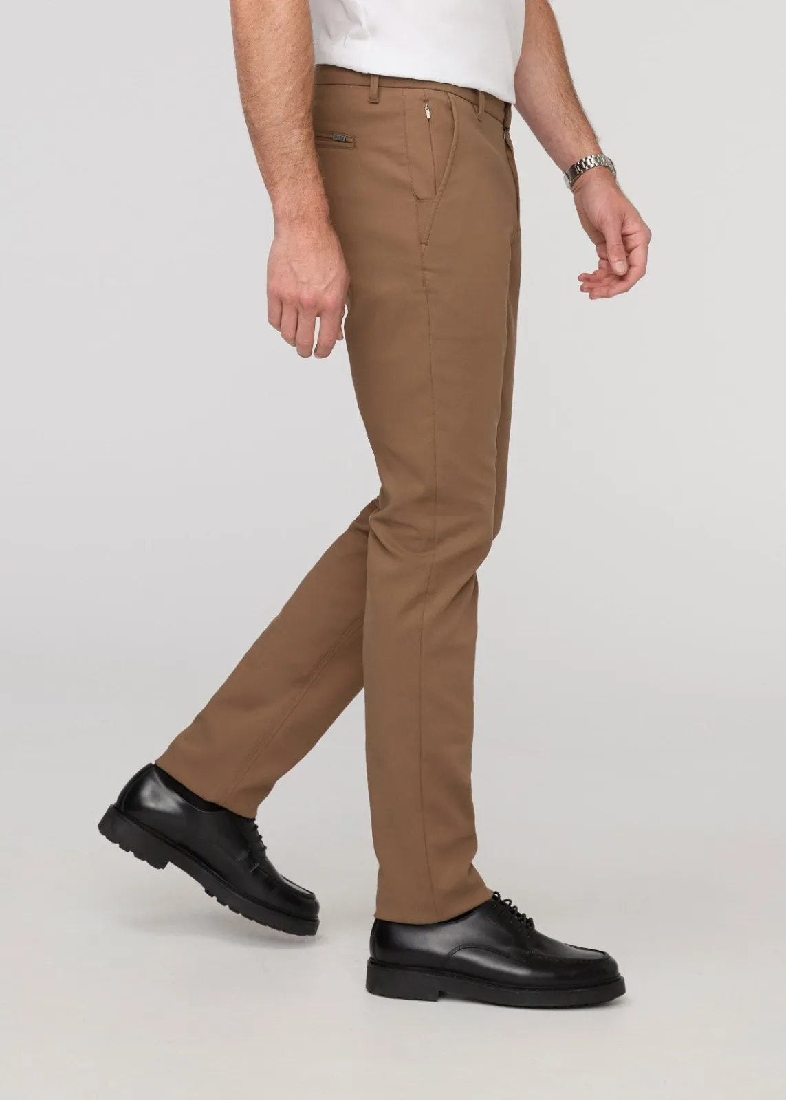 NuStretch Slim Straight Trouser - Warm Sand sold by DUER product image thumbnail 3