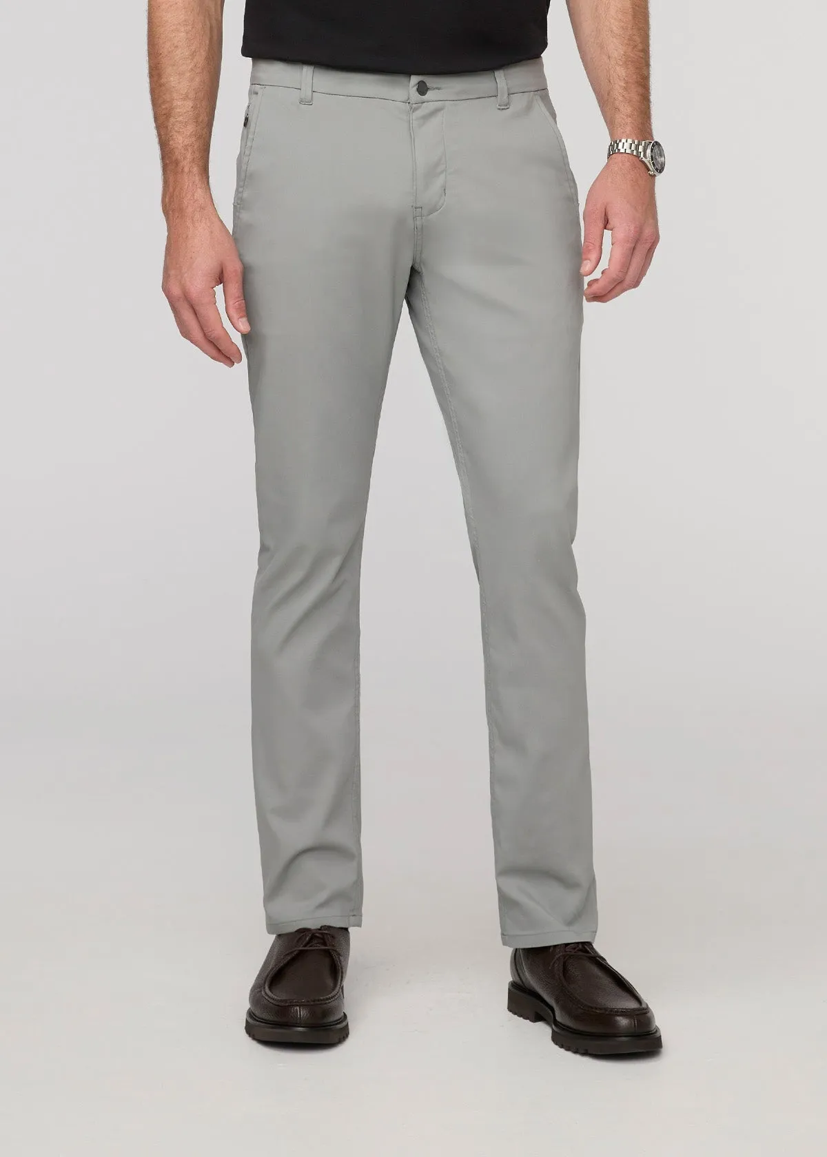 NuStretch Slim Straight Trouser - Clean Grey sold by DUER