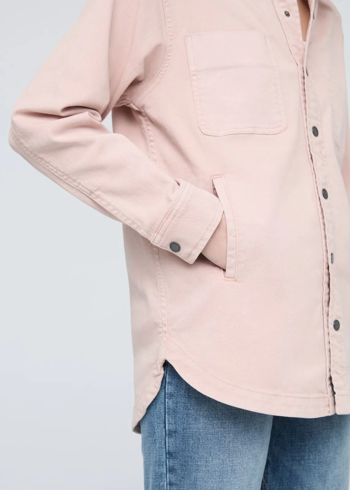LuxTwill Overshirt - Soft Rose sold by DUER product image thumbnail 5
