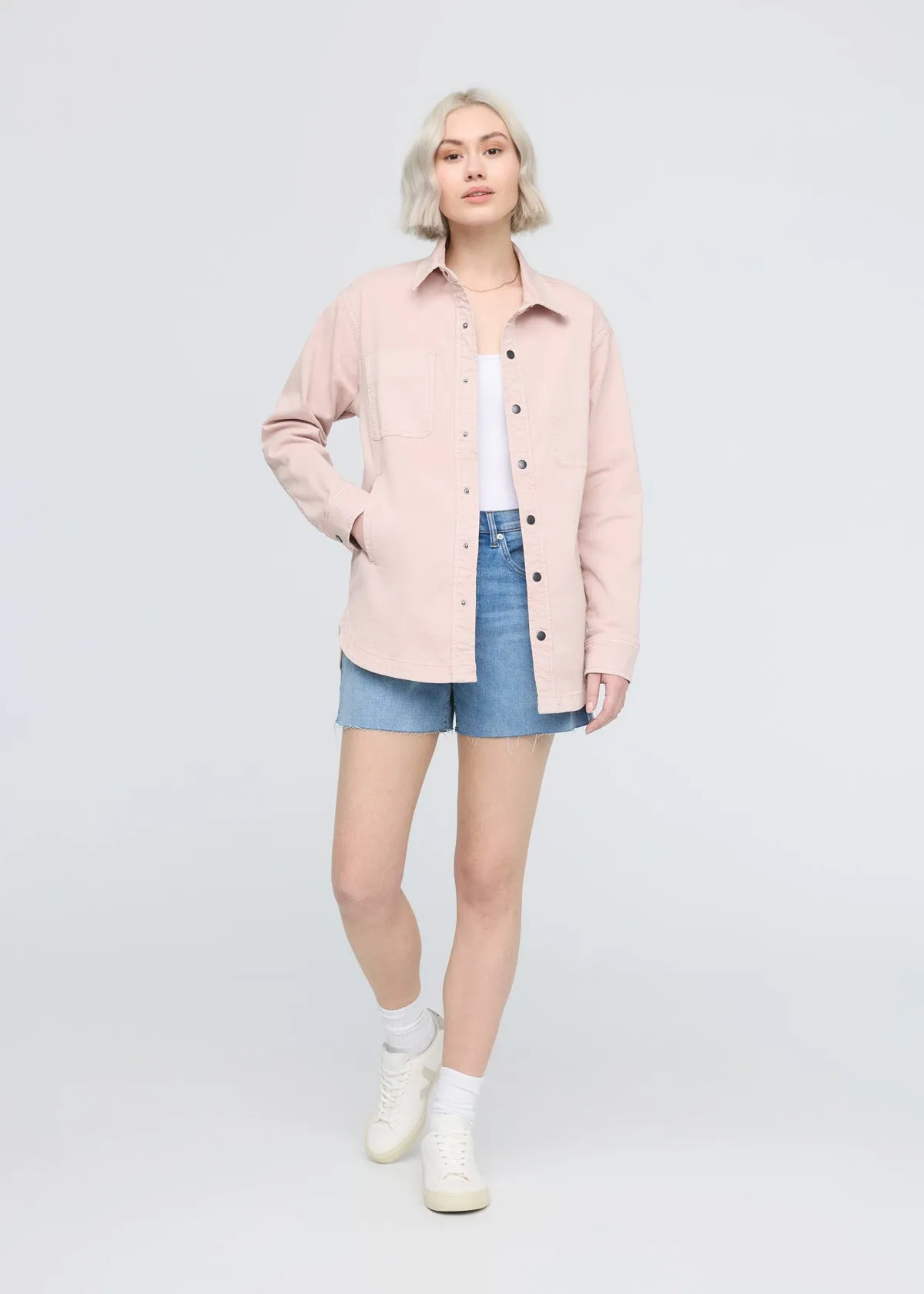 LuxTwill Overshirt - Soft Rose sold by DUER product image thumbnail 2