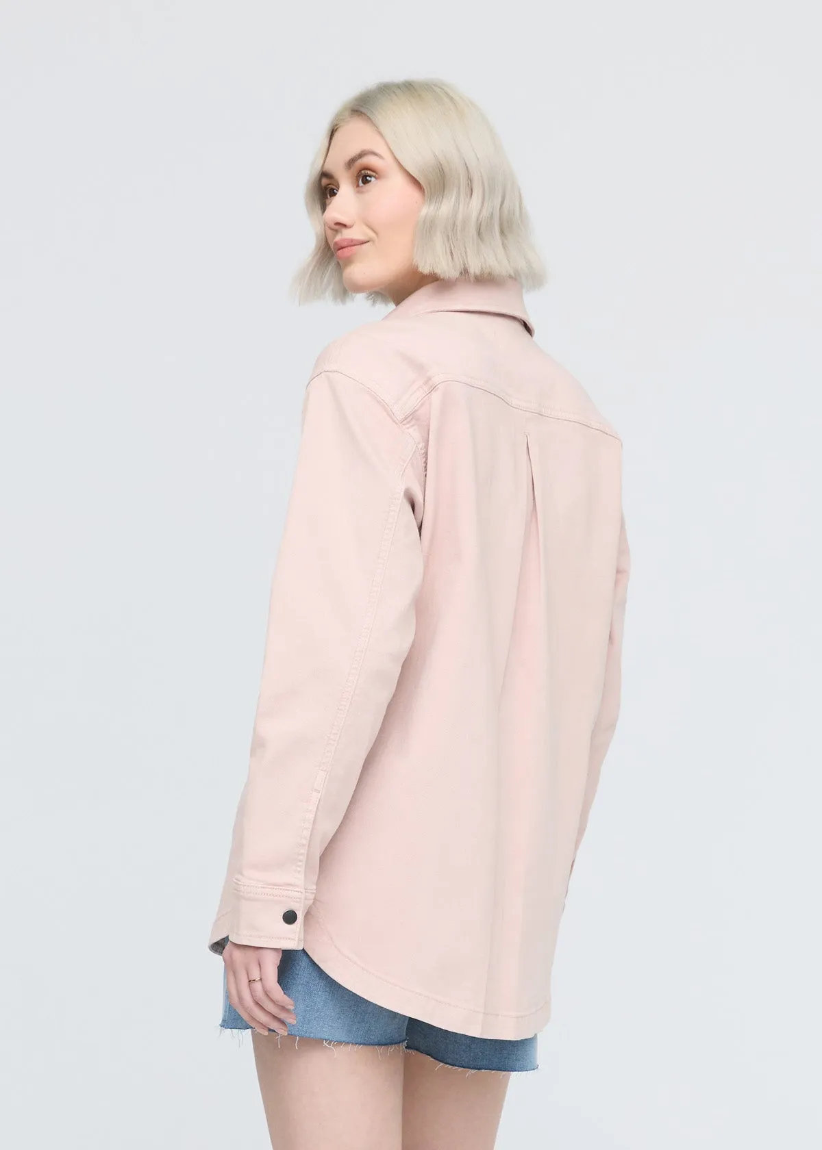 LuxTwill Overshirt - Soft Rose sold by DUER product image thumbnail 4