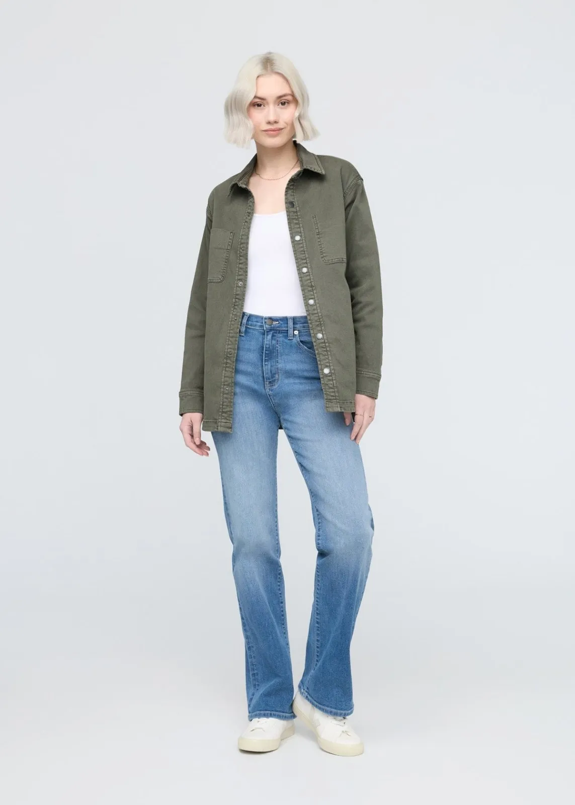 LuxTwill Overshirt - Thyme sold by DUER product image thumbnail 2