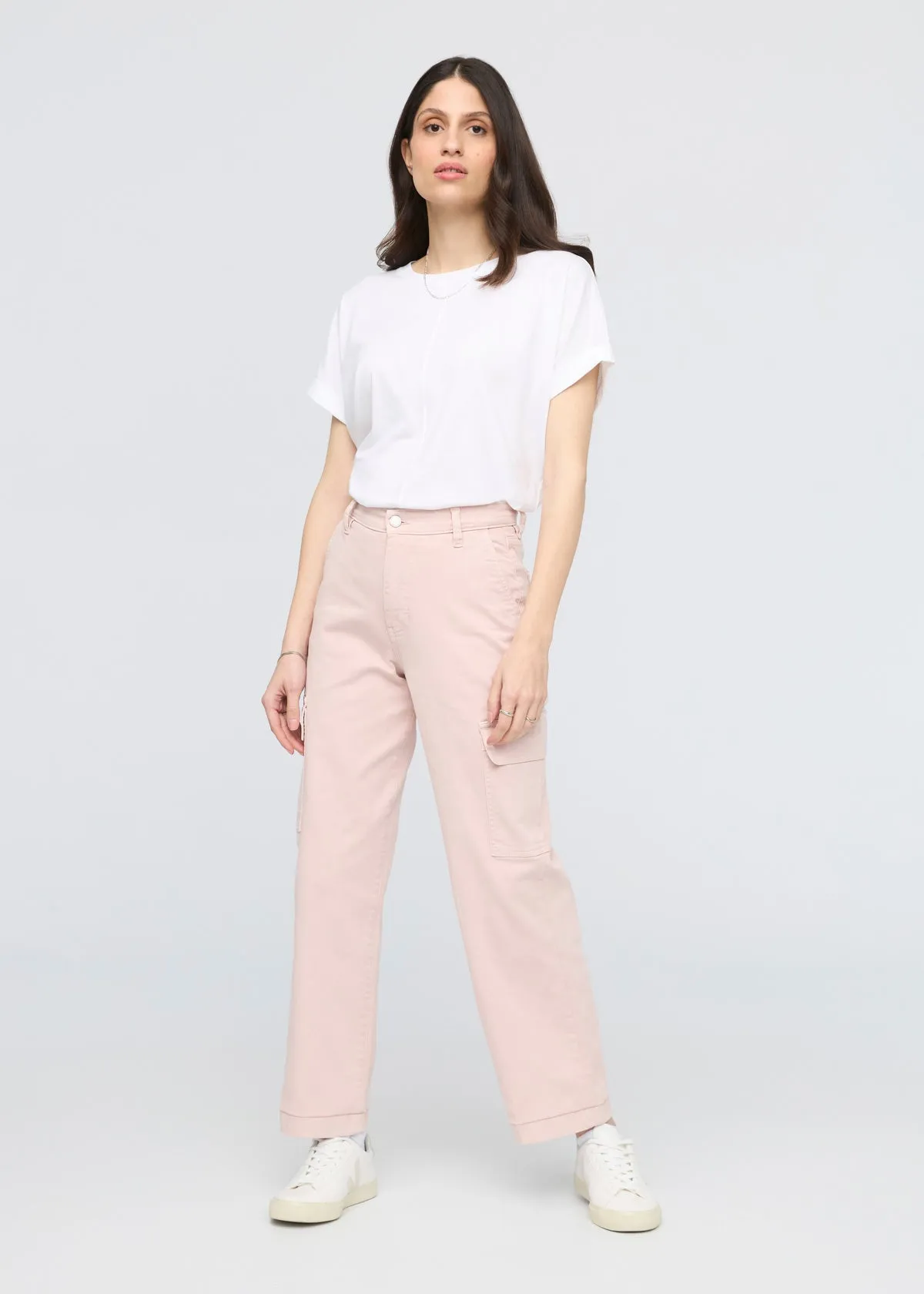 LuxTwill High Rise Cargo Pant - Soft Rose sold by DUER product image thumbnail 2