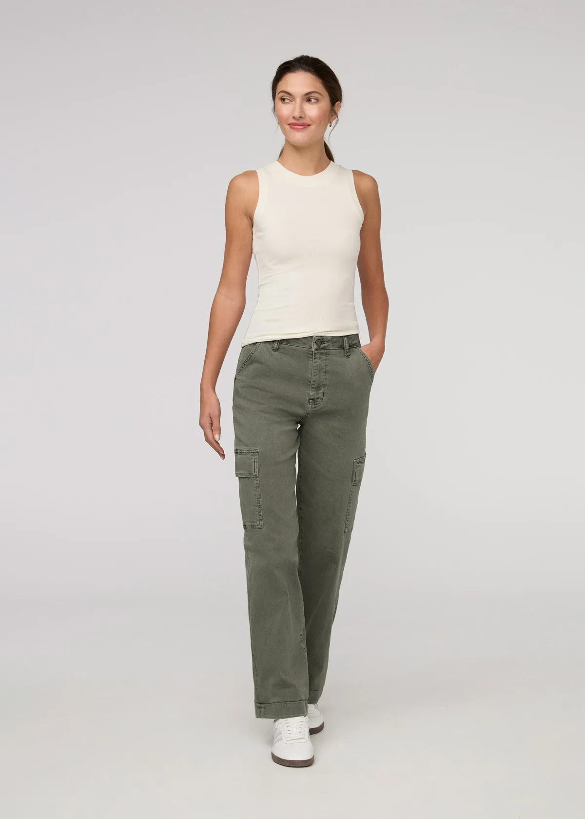 LuxTwill High Rise Cargo Pant sold by DUER product image thumbnail 2