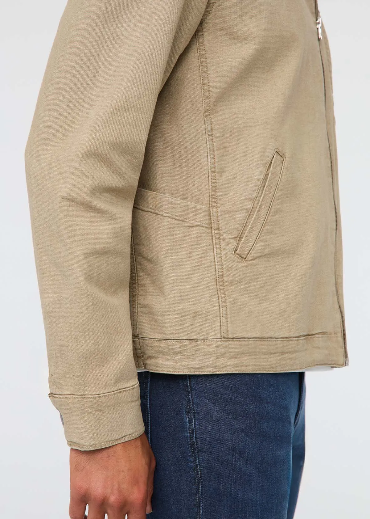 Stretch Canvas Utility Jacket - Tan sold by DUER product image thumbnail 5