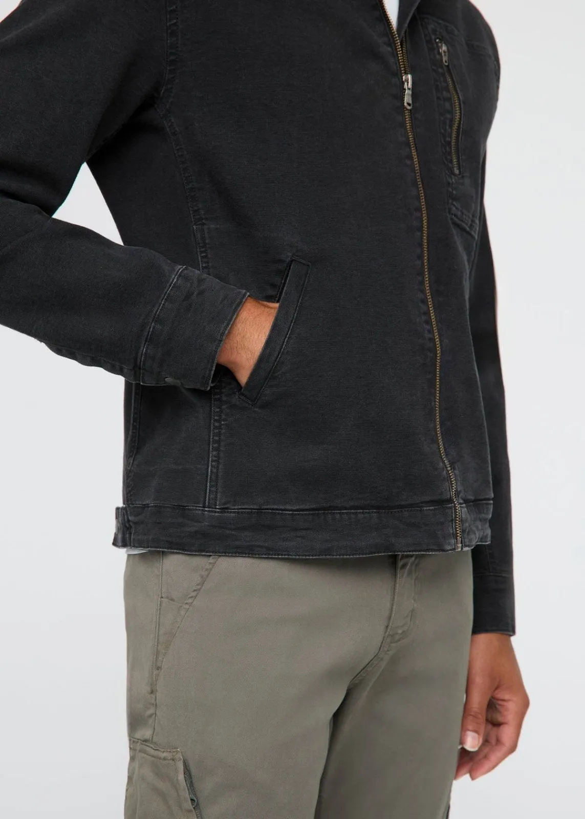 Stretch Canvas Utility Jacket - Black sold by DUER product image thumbnail 5