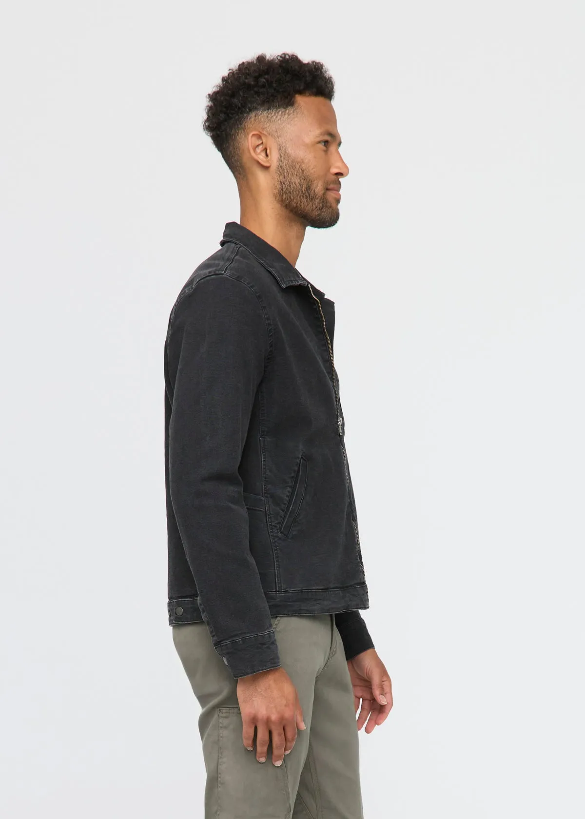 Stretch Canvas Utility Jacket - Black sold by DUER product image thumbnail 3