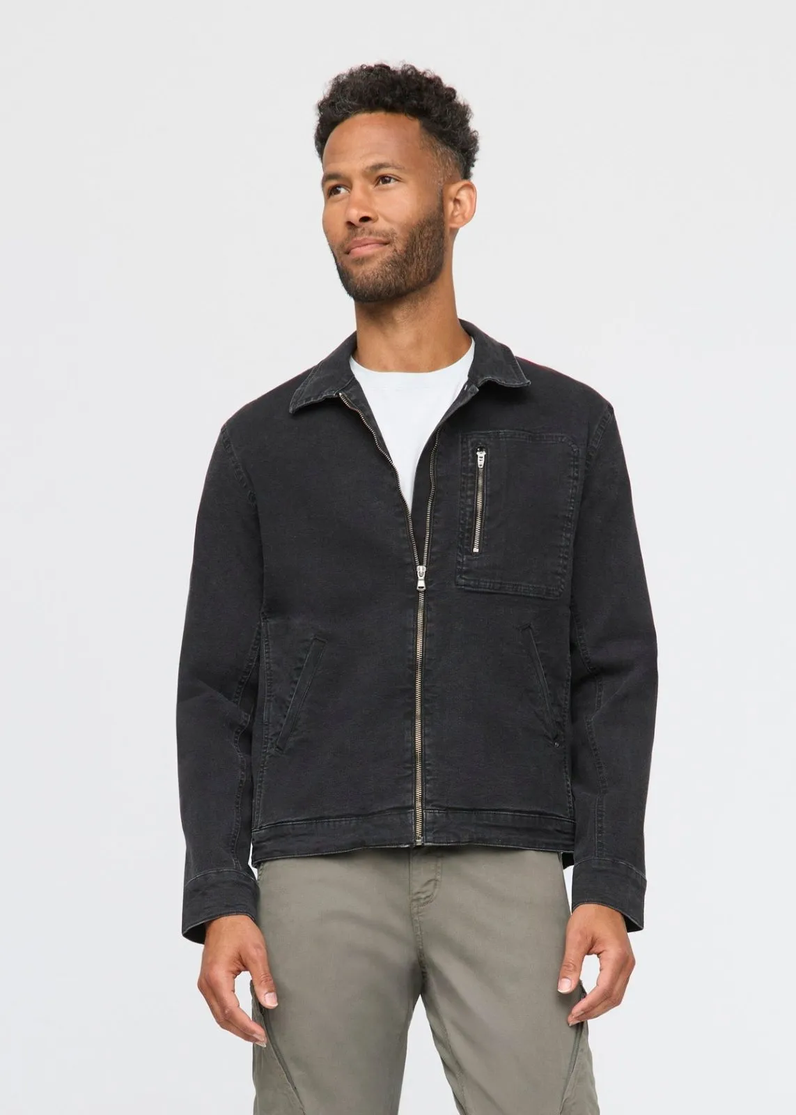 Stretch Canvas Utility Jacket sold by DUER