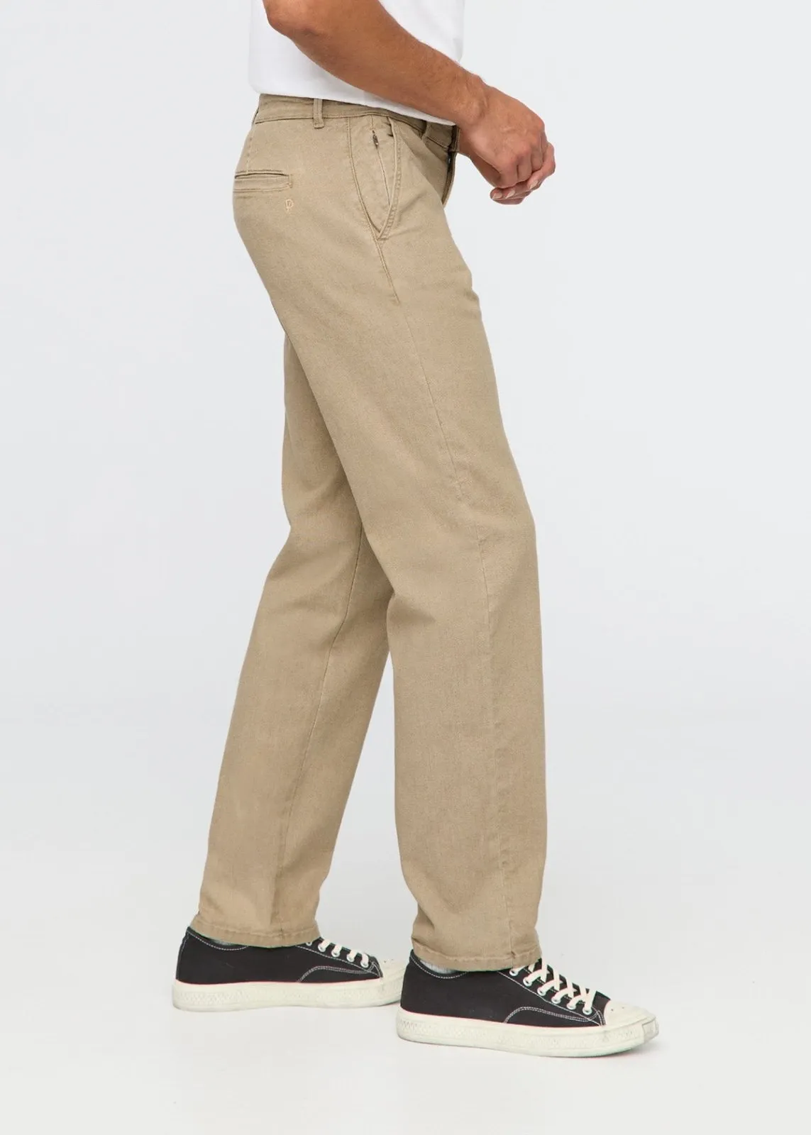 Stretch Canvas Relaxed Straight Chino - Tan sold by DUER product image thumbnail 3