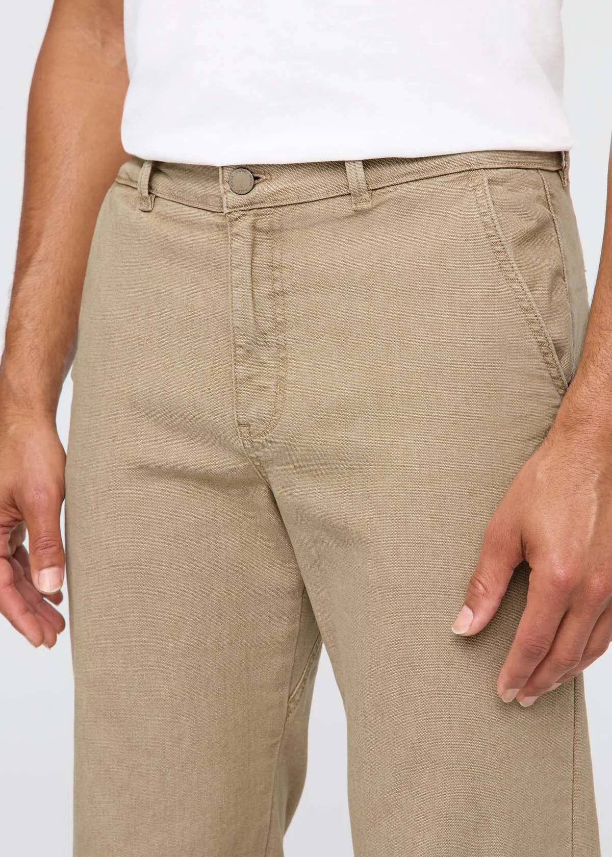Stretch Canvas Relaxed Straight Chino - Tan sold by DUER product image thumbnail 5