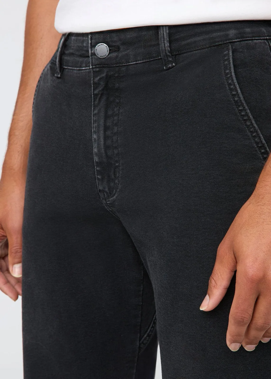Stretch Canvas Relaxed Straight Chino - Black sold by DUER product image thumbnail 5