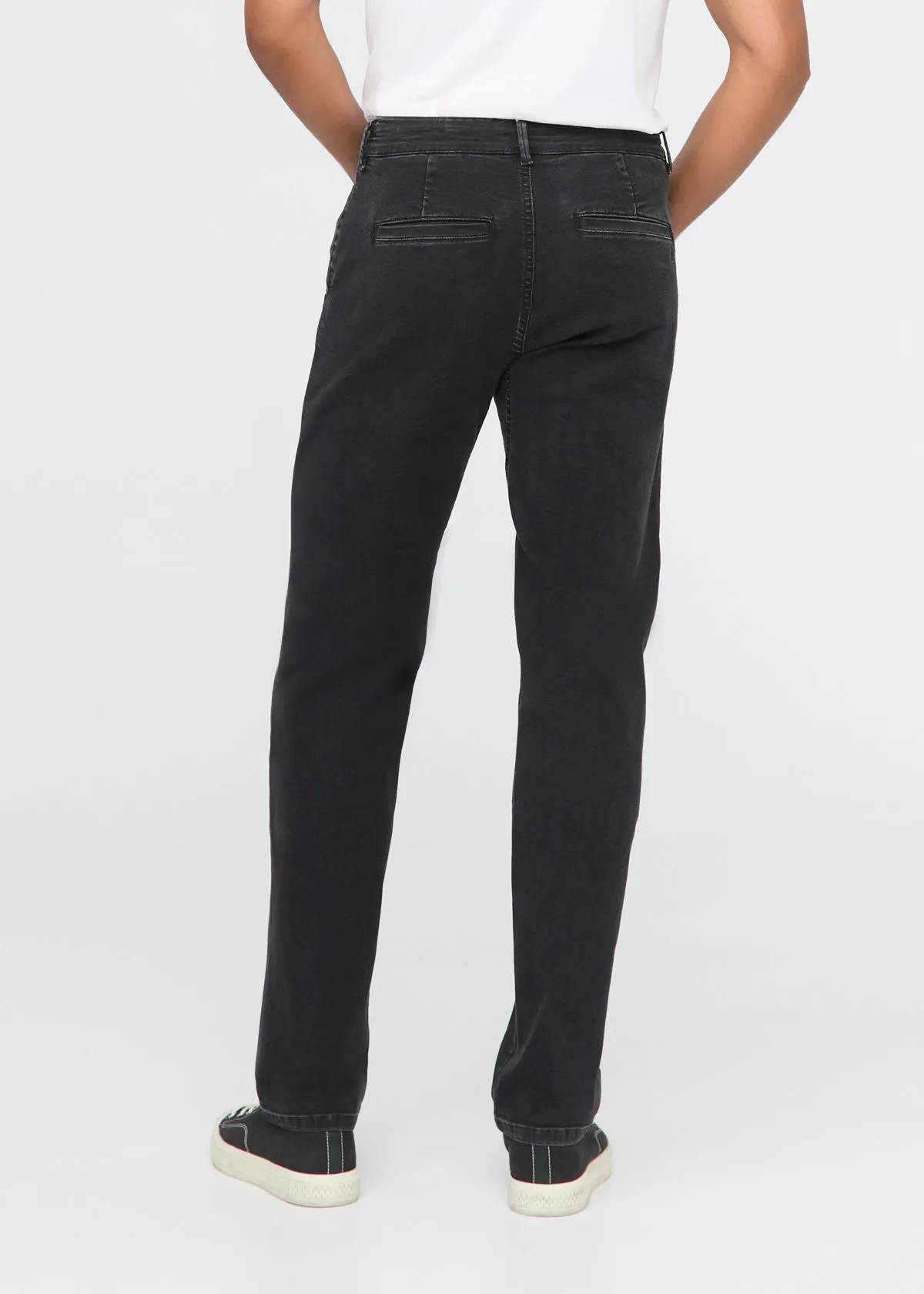 Stretch Canvas Relaxed Straight Chino - Black sold by DUER product image thumbnail 4