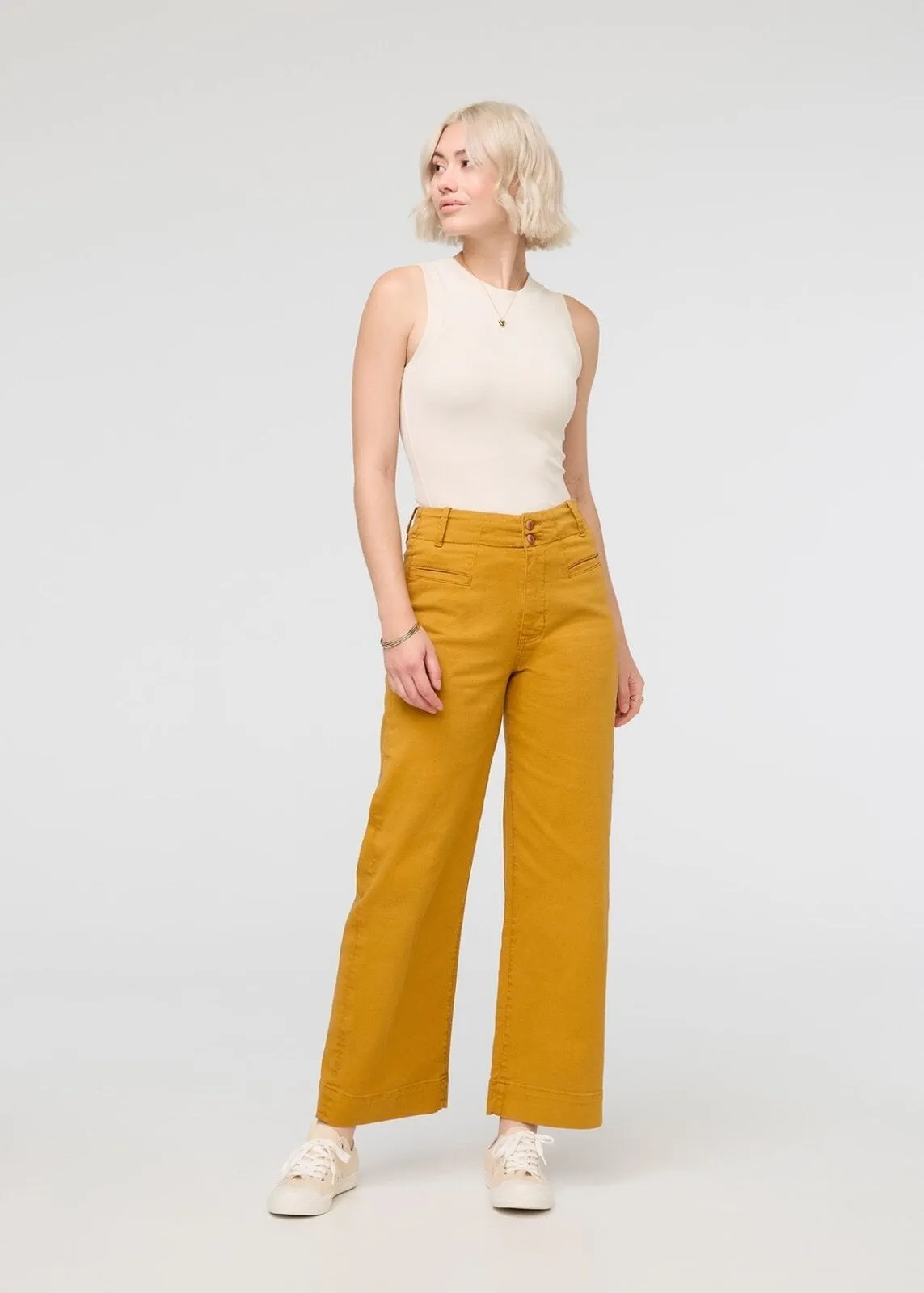 LuxTwill High Rise Trouser - Cider sold by DUER product image thumbnail 2