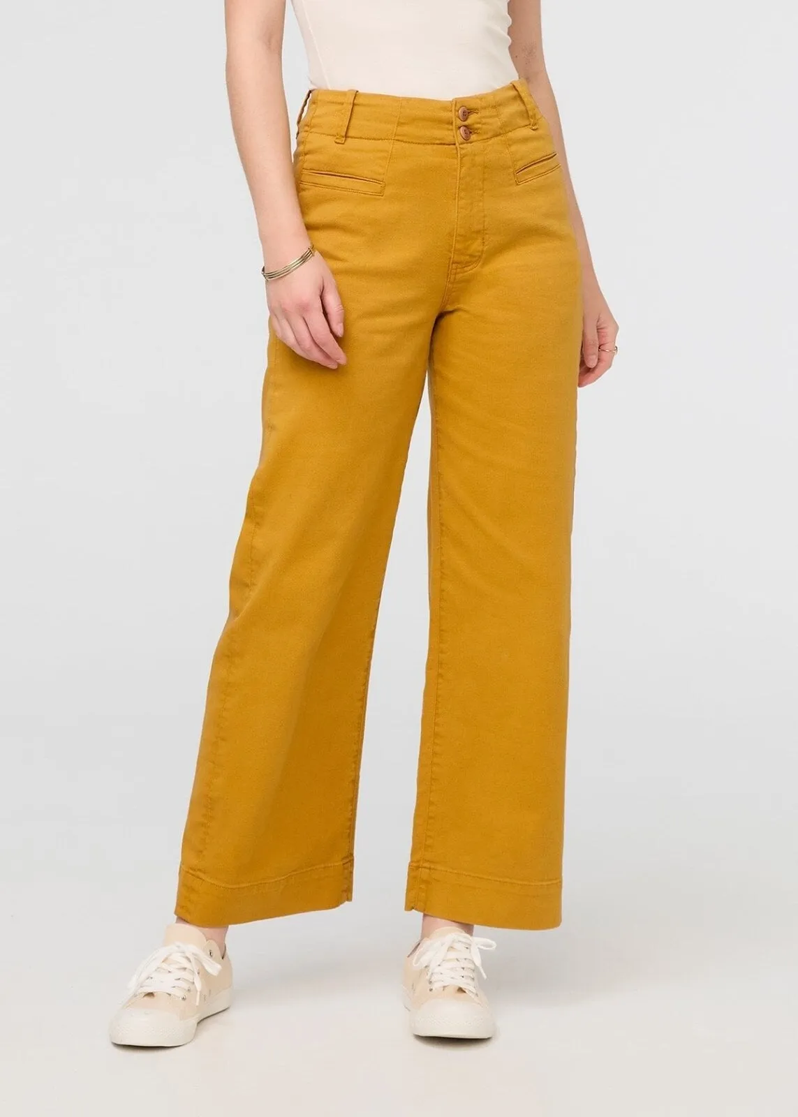 LuxTwill High Rise Trouser - Cider sold by DUER