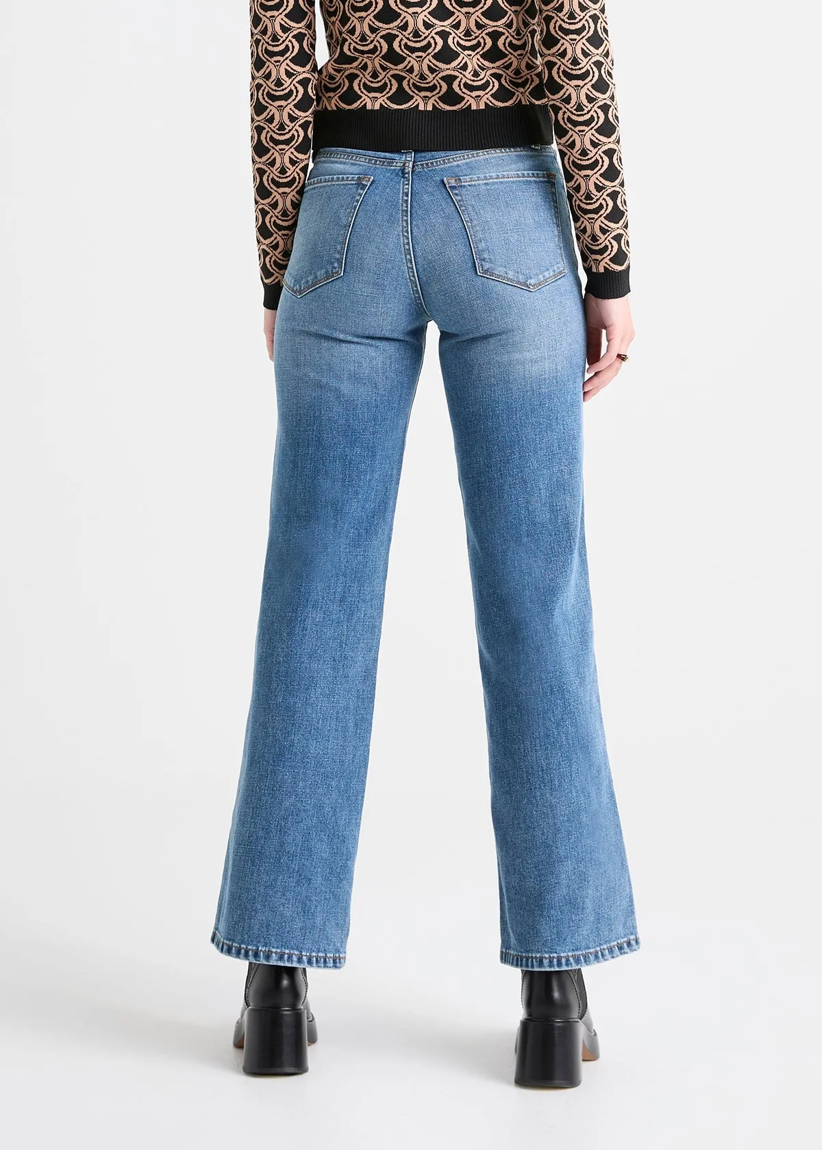 Midweight Denim Wide Leg (Button Fly) - Vintage sold by DUER product image thumbnail 4