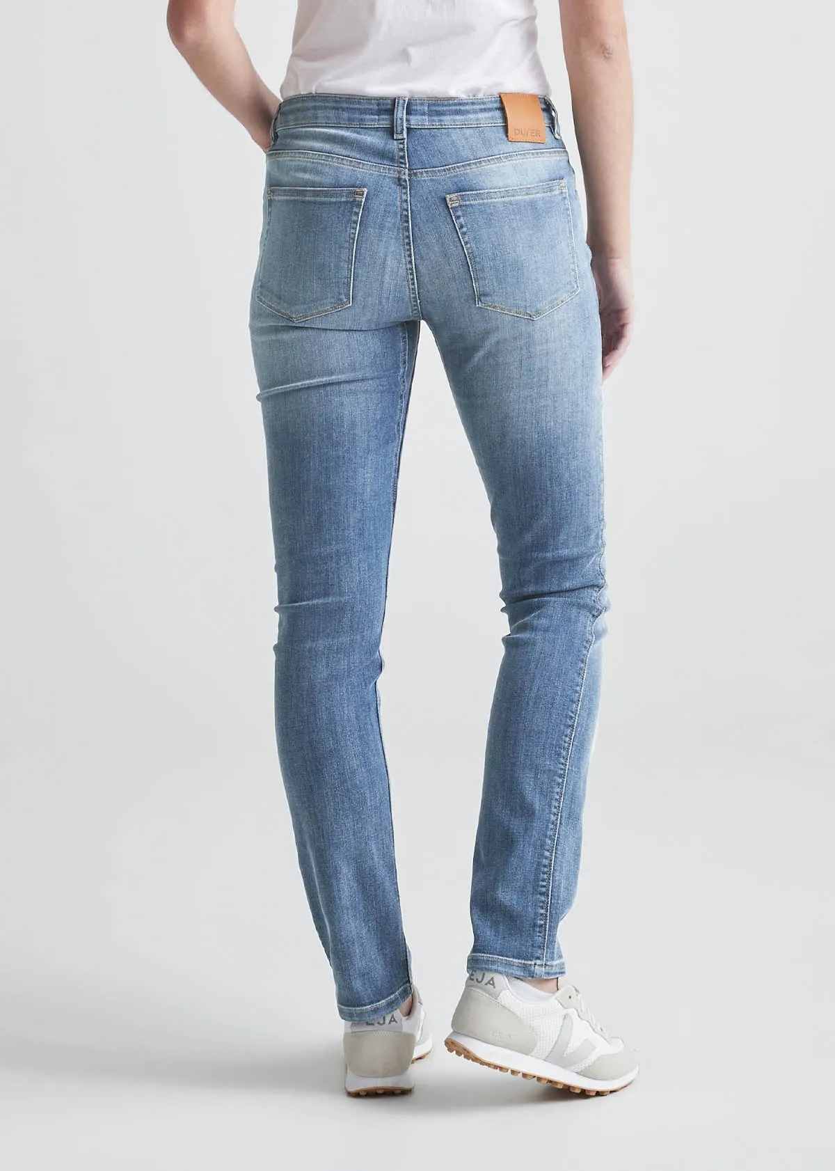 Performance Denim Mid Rise Slim Straight - Tidal sold by DUER product image thumbnail 5
