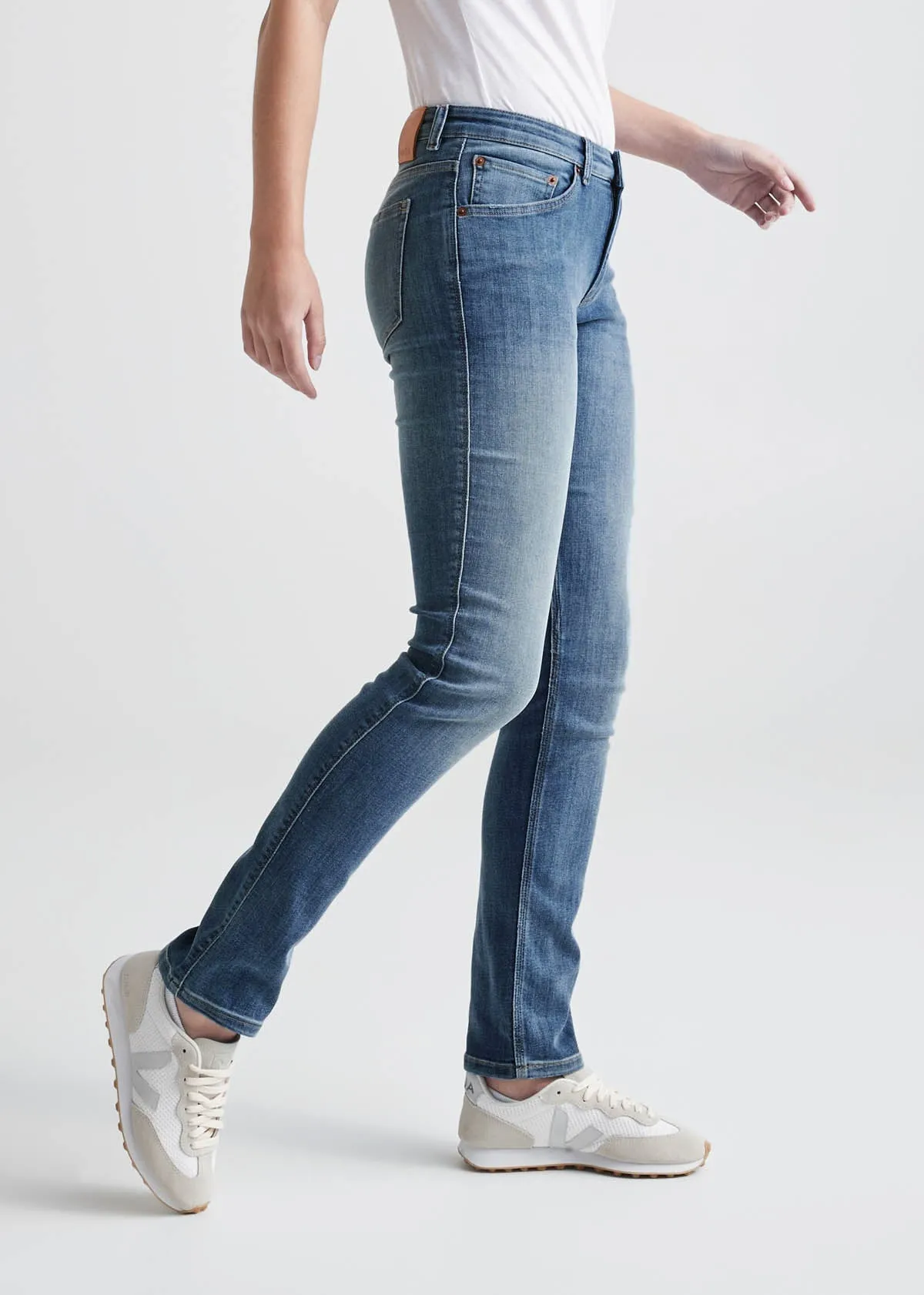 Performance Denim Mid Rise Slim Straight - Tidal sold by DUER product image thumbnail 4