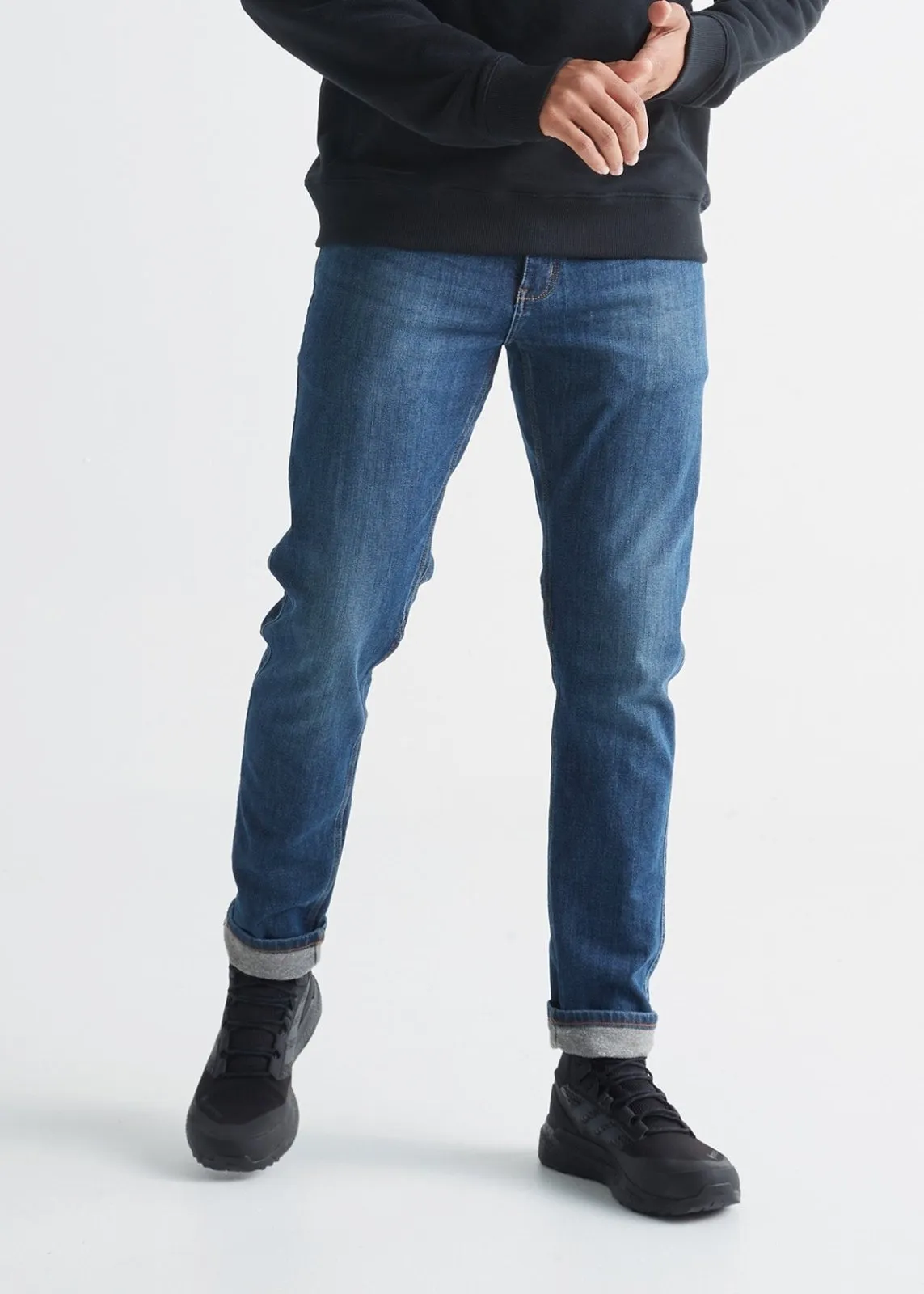 Fireside Denim Slim sold by DUER