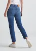 Midweight Denim High Rise Straight (Button Fly) - Medium Blue sold by DUER