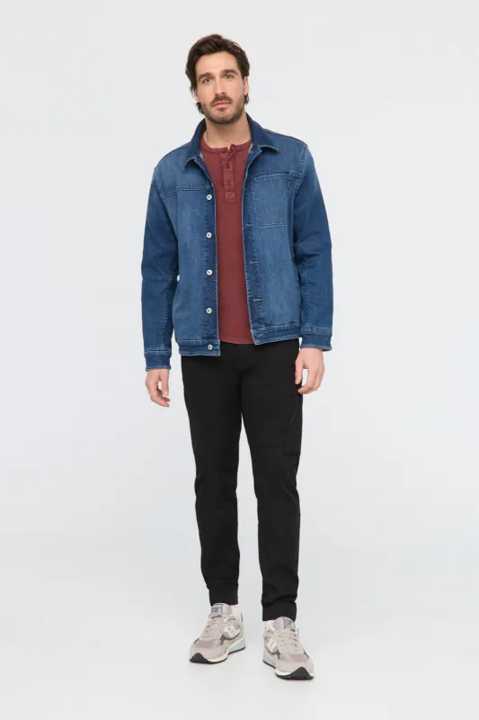 Tech Fleece Denim Jacket sold by DUER