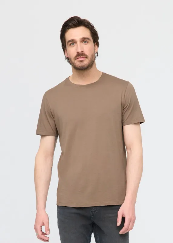 PurePima Tee - Warm Sand sold by DUER