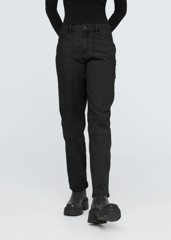 Stretch Canvas Utility Pant - Black sold by DUER