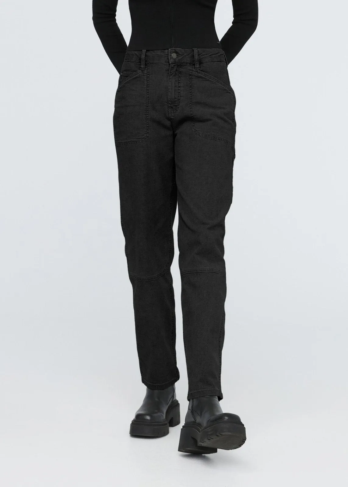 Stretch Canvas Utility Pant - Black sold by DUER