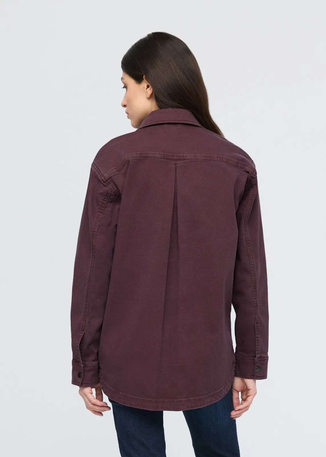 LuxTwill Overshirt - Raisin sold by DUER product image thumbnail 4