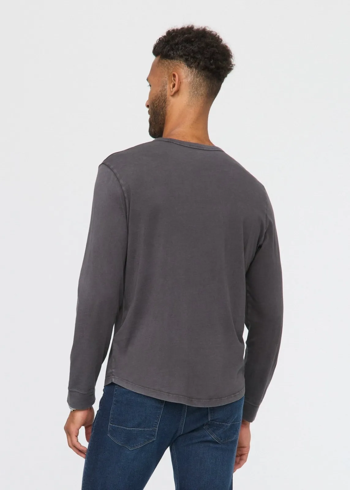PurePima Vintage Henley - Washed Grey sold by DUER product image thumbnail 4