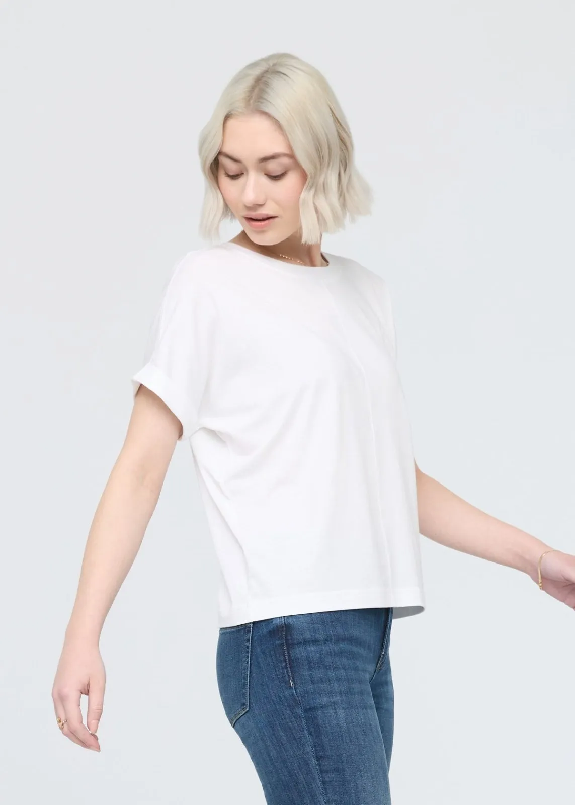 PurePima Dolman Tee - White sold by DUER product image thumbnail 2