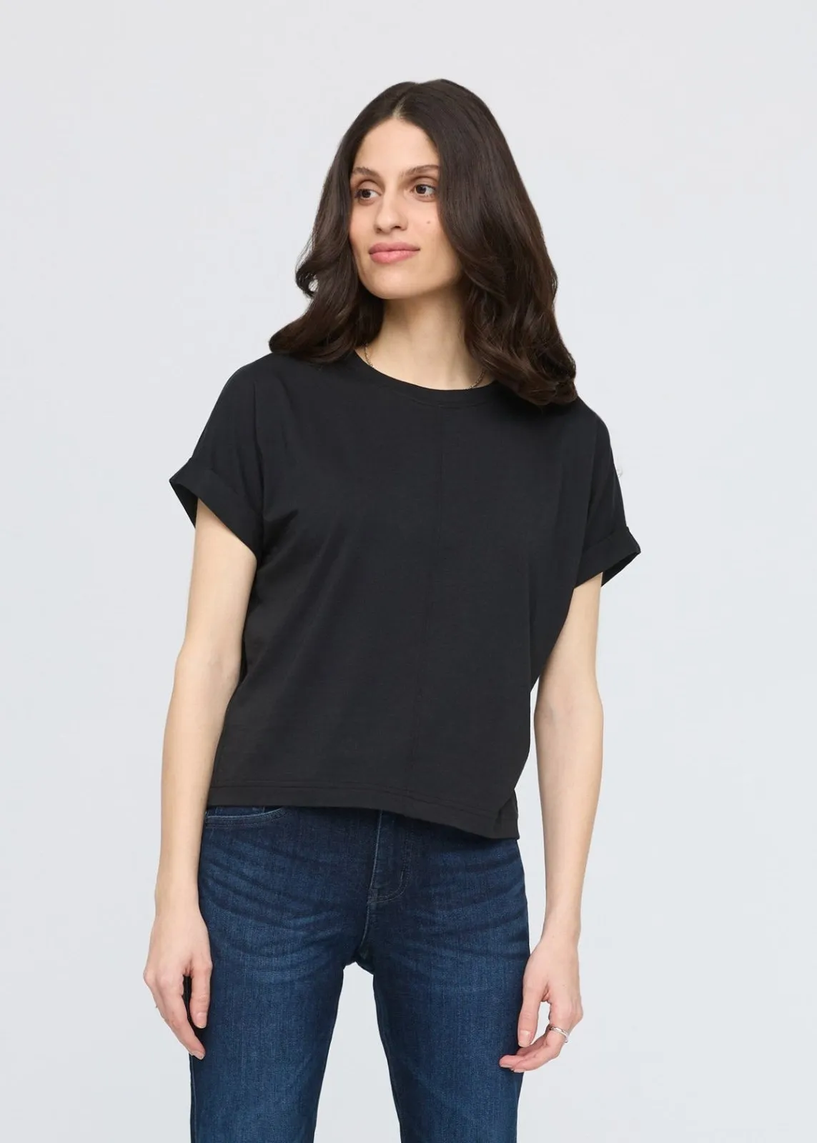 PurePima Dolman Tee - Black sold by DUER
