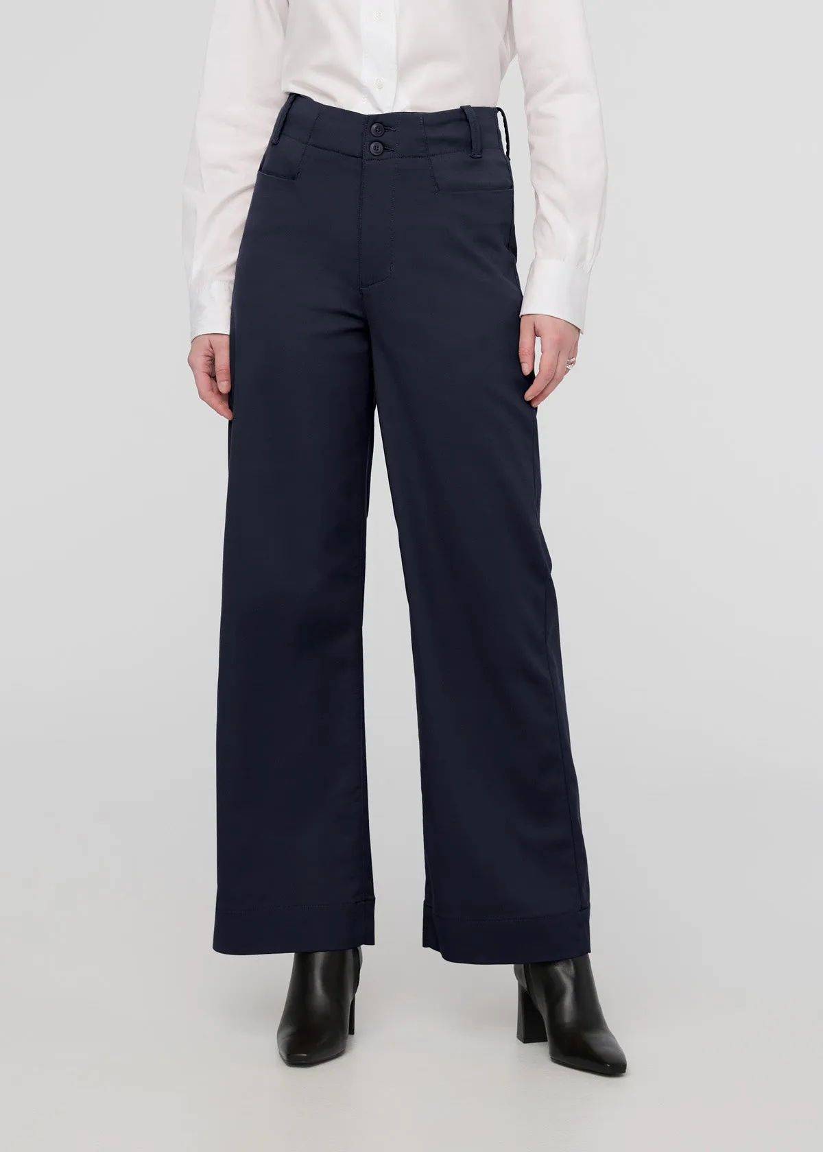 NuStretch High Rise Trouser - Navy sold by DUER
