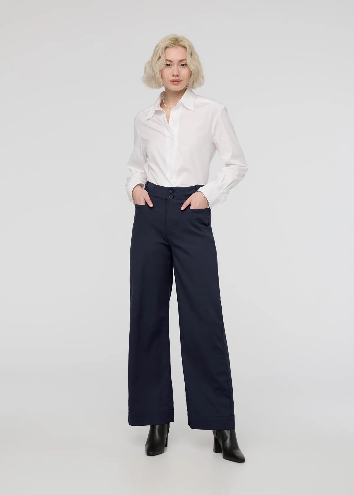 NuStretch High Rise Trouser - Navy sold by DUER product image thumbnail 2