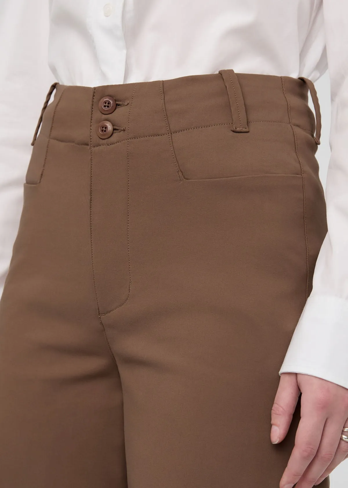 NuStretch High Rise Trouser - Warm Sand sold by DUER product image thumbnail 5