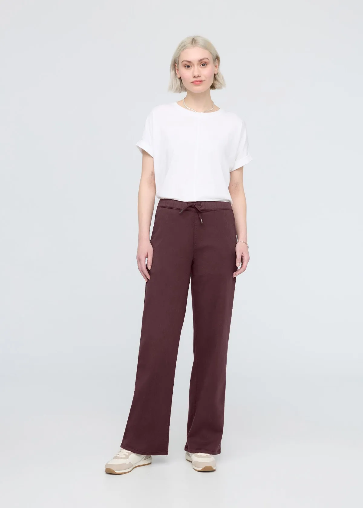 No Sweat Wide Leg Pant - Raisin sold by DUER product image thumbnail 2