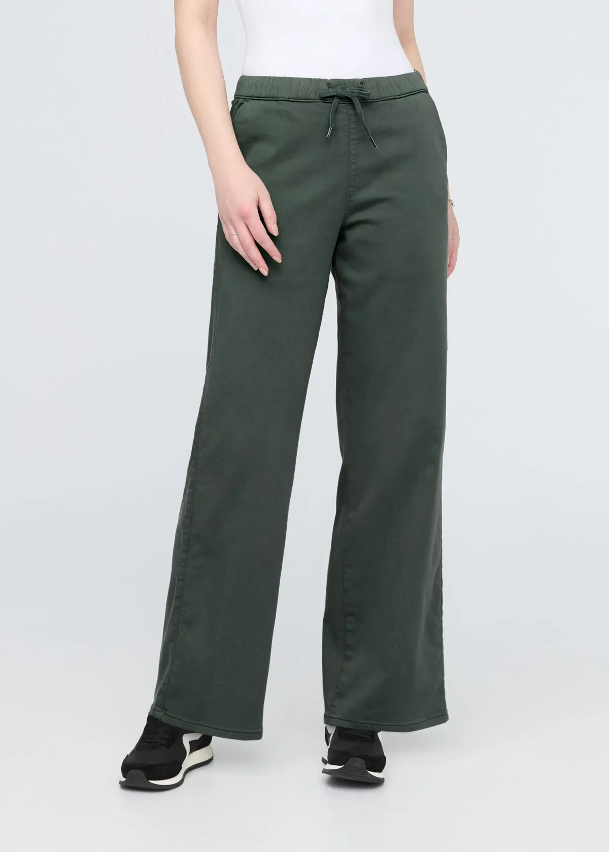 No Sweat Wide Leg Pant - Peat sold by DUER