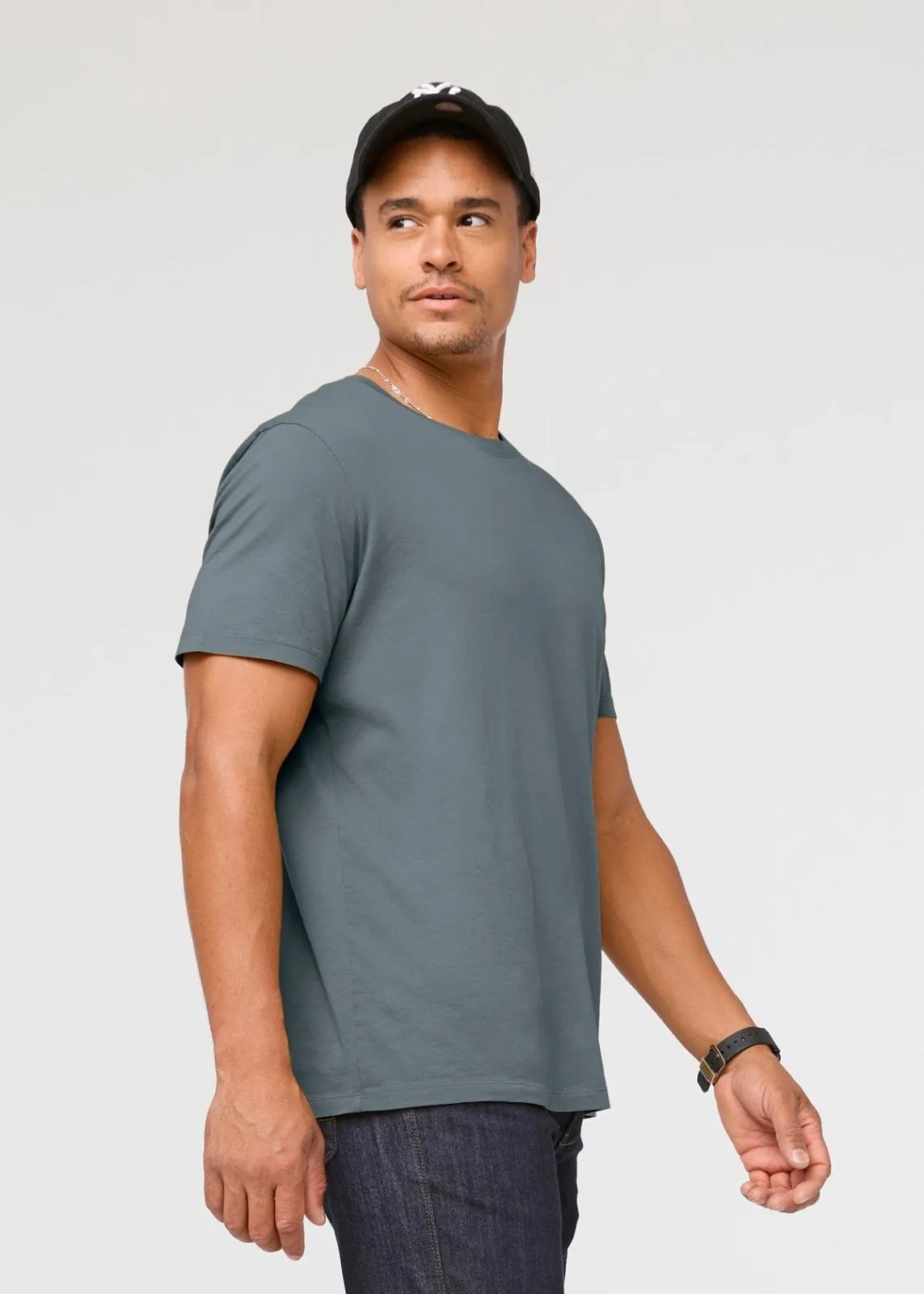 PurePima Only Tee - Stone Blue sold by DUER product image thumbnail 3
