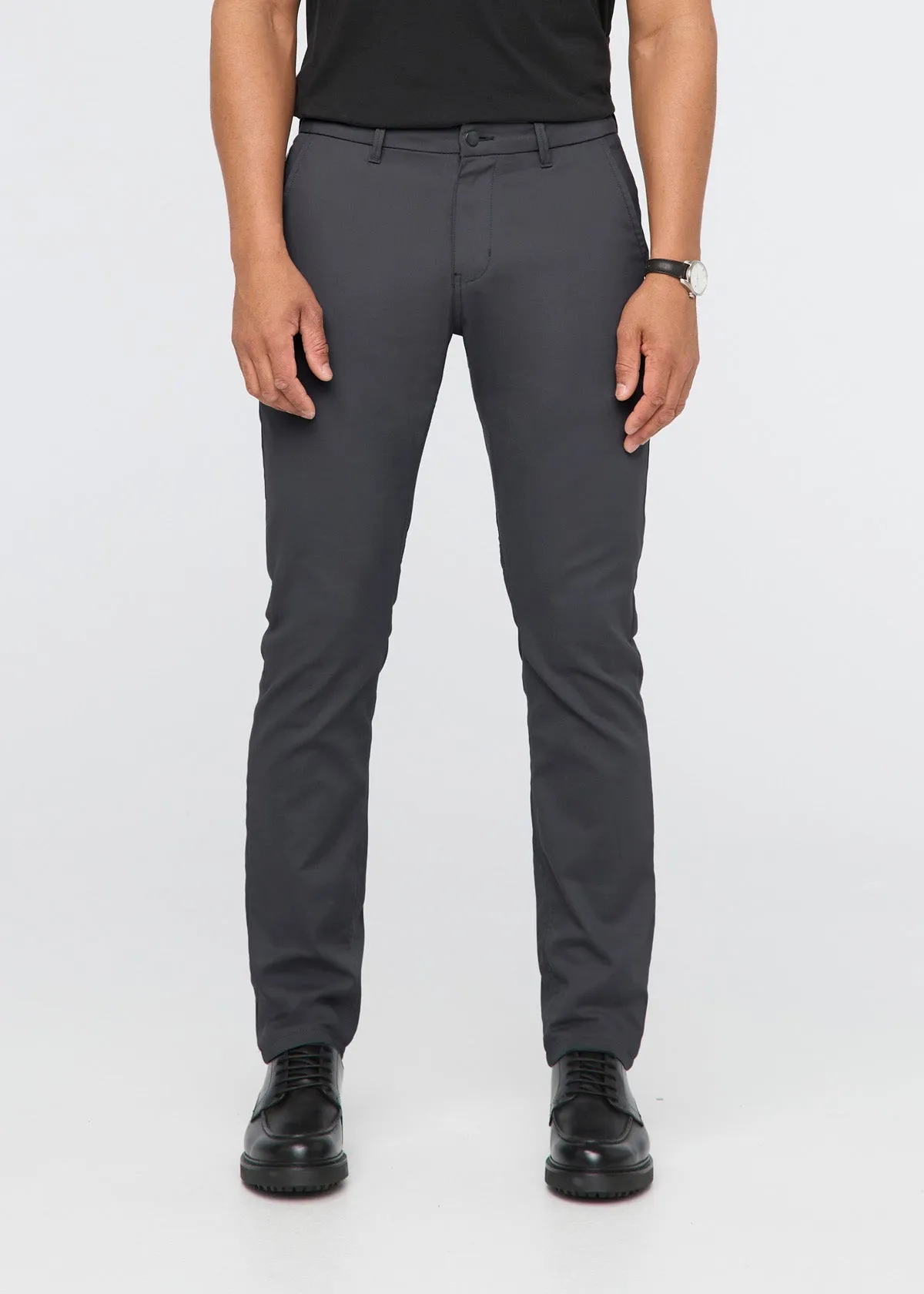 NuStretch Relaxed Taper Trouser - Charcoal sold by DUER