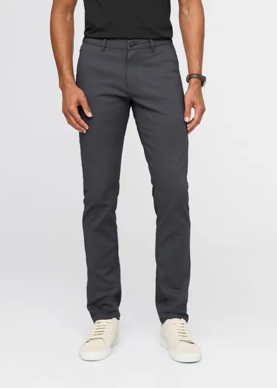 NuStretch Slim Straight Trouser - Charcoal sold by DUER