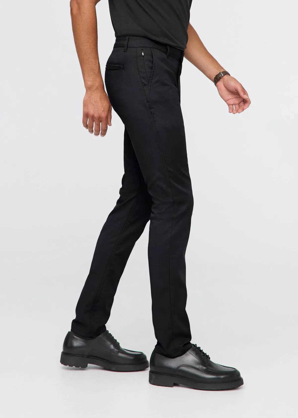 NuStretch Slim Straight Trouser - Black sold by DUER product image thumbnail 3