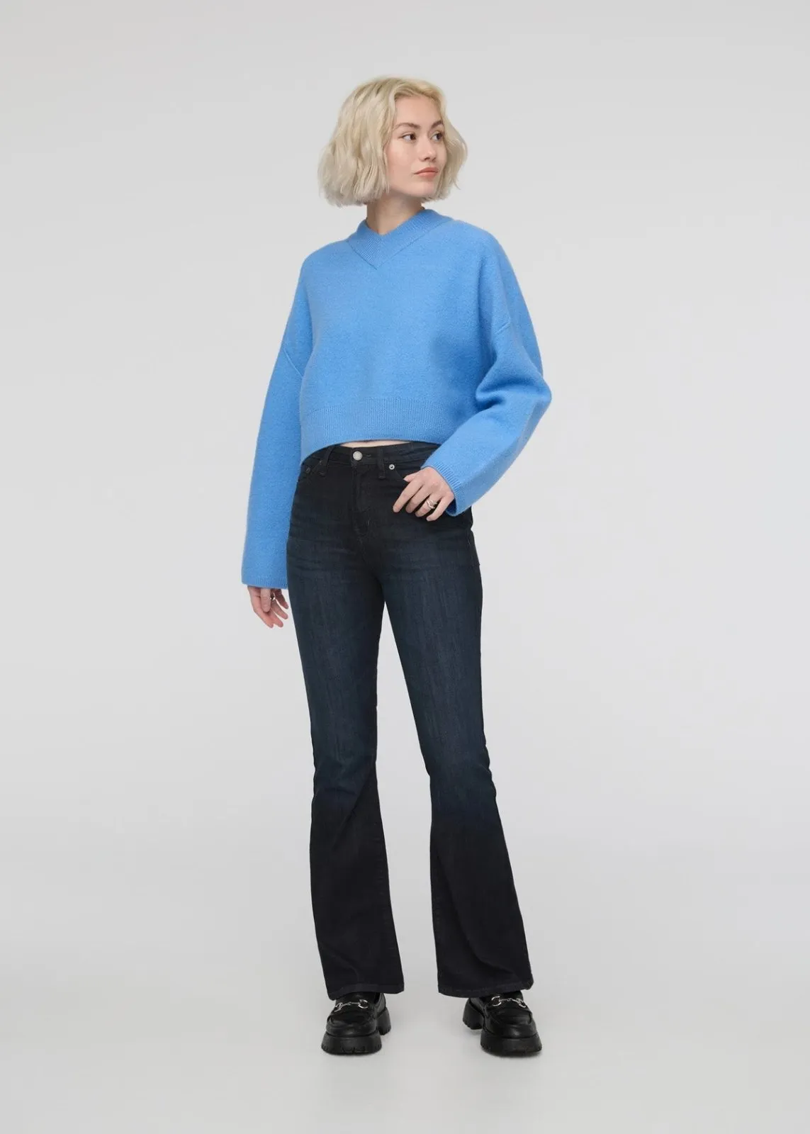 Performance Denim High Rise Flare sold by DUER product image thumbnail 2