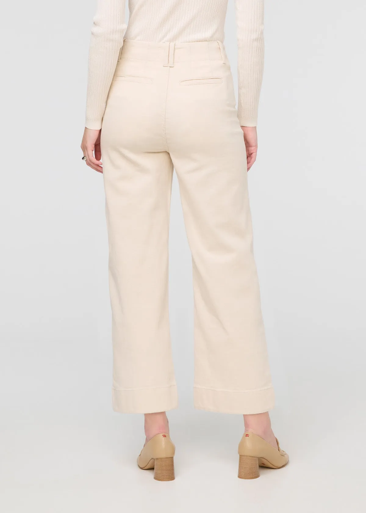 LuxTwill High Rise Trouser - Ecru sold by DUER product image thumbnail 4